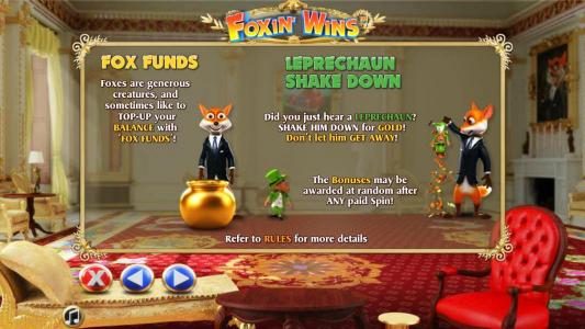 fox funds and leprechaun shake down game rules