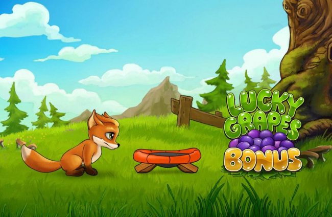 Lucky Grapes Bonus featire game board.