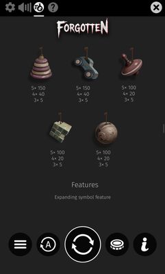 Low Value Symbols Paytable
