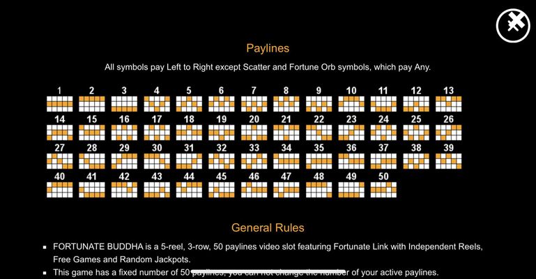 Paylines 1-50