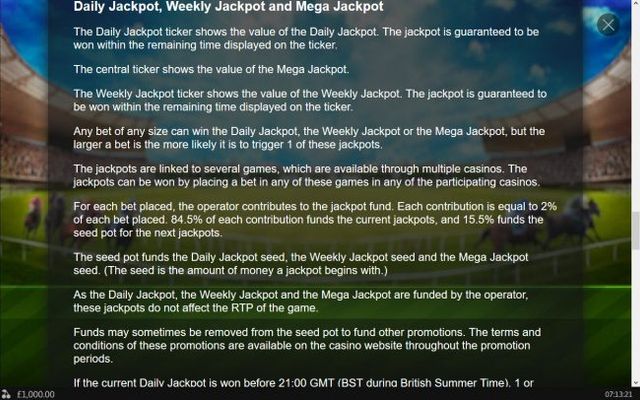 Jackpot Game Rules