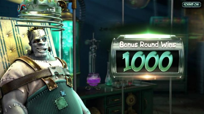 The bonus round pays out a total of 1000 coins for a super win!
