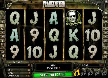 free spins game board