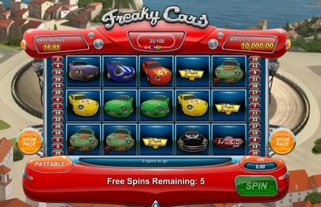 free spins triggered