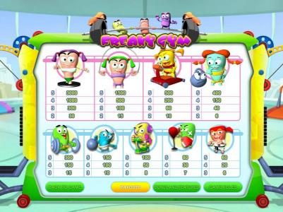 slot game symbols paytable