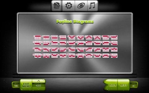 Payline Diagrams 1-40