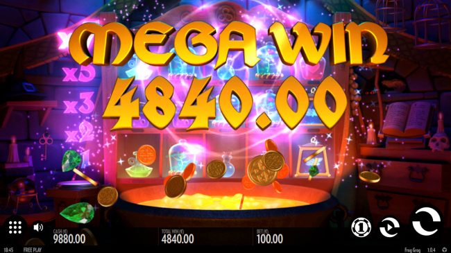 A 4840 coin mega win