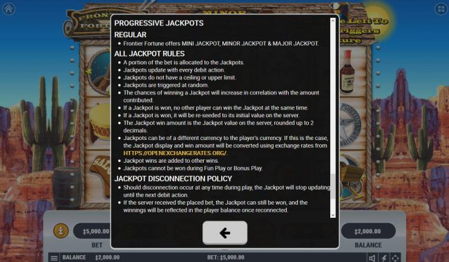 Progressive Jackpot Rules