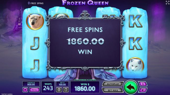 Total Free Spins Payout