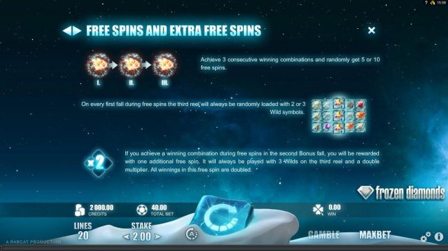 Free Spins and Extra Free Spins Rules.