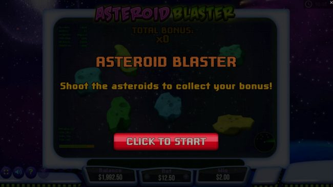 Asteroid Blaster triggered