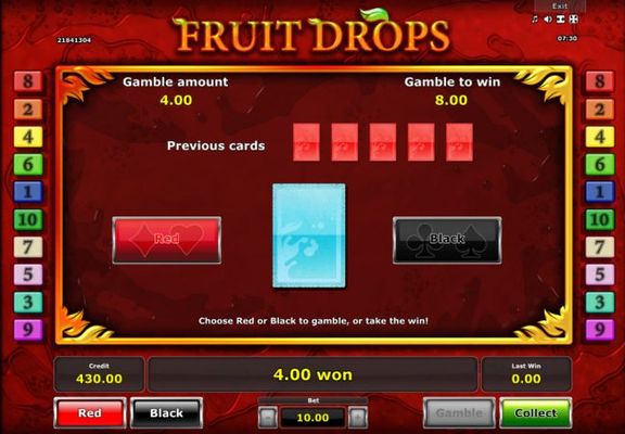 Gamble Feature Game Board