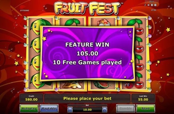 Total Free Spins Payout