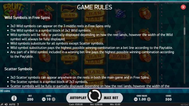 Wild Symbols in Free Spins Rules
