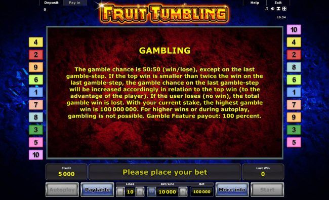 Gamble Feature Rules