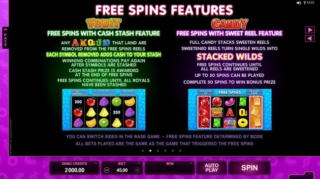 Free Spins Feature Rules