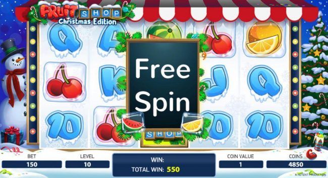 Free spins awarded as a result of the winning paylines.
