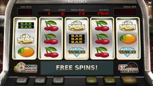 free spins feature awarded