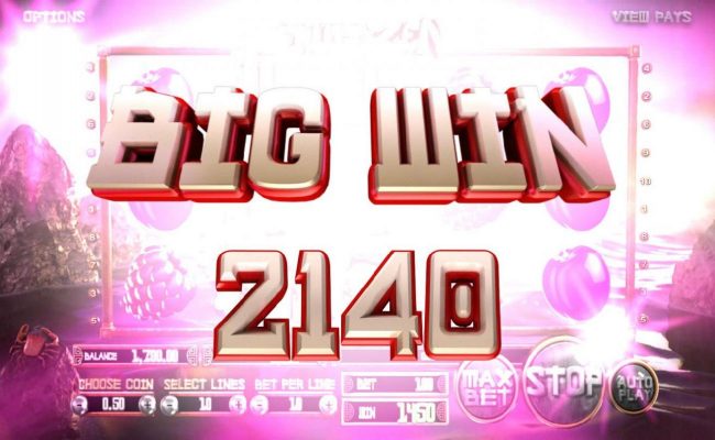 A 2140 Big Win triggered!