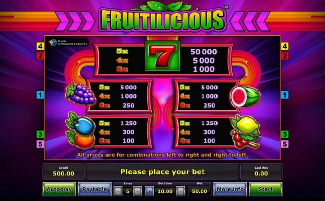 Slot game symbols paytable - All prizes are for combinations left to right and right to left.