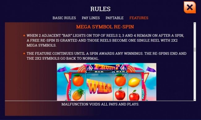 Mega Symbol Re-Spin Rules