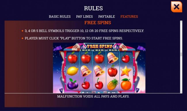 Free Spins Rules