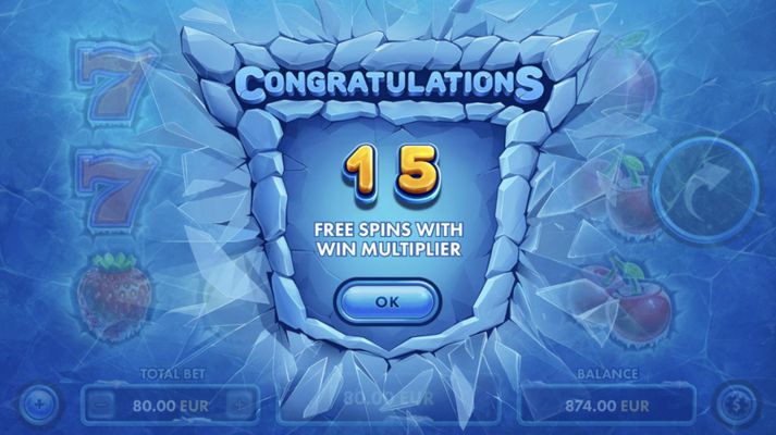 15 Free Spins Awarded