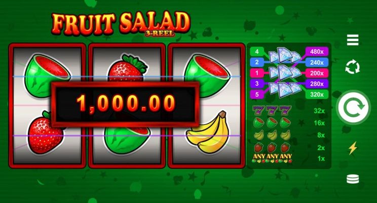 Fruit Salad 3-Reel :: A win