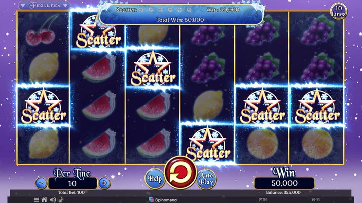 Fruits on Ice Collection 10 Lines :: Scatter win