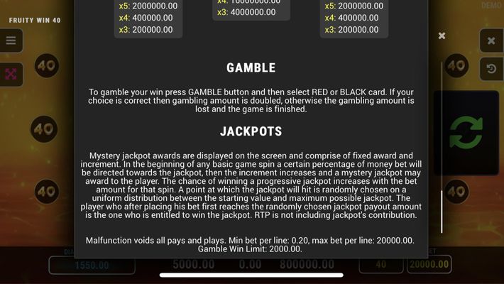 Jackpot Feature