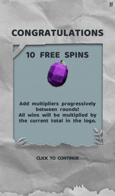 10 Free Spins Awarded