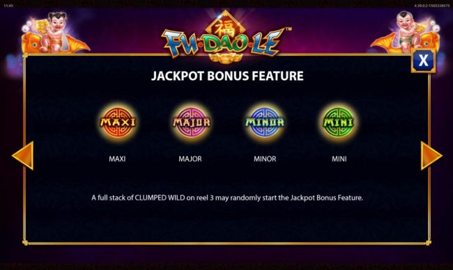 Jackpot Bonus Feature Rules