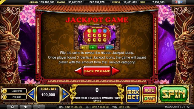 Jackpot Game Rules