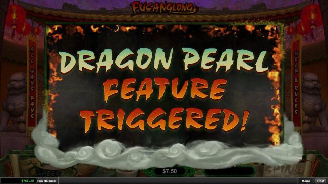 Dragon Pearl Feature Triggered.