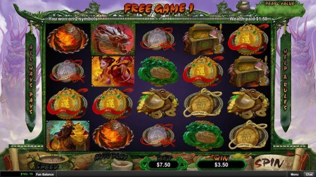 Free Spins Game Board