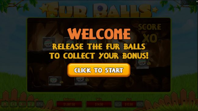 Release the fur balls to collect your bonus
