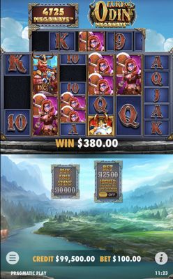 Winning symbol combinations are removed and new symbols drop in place