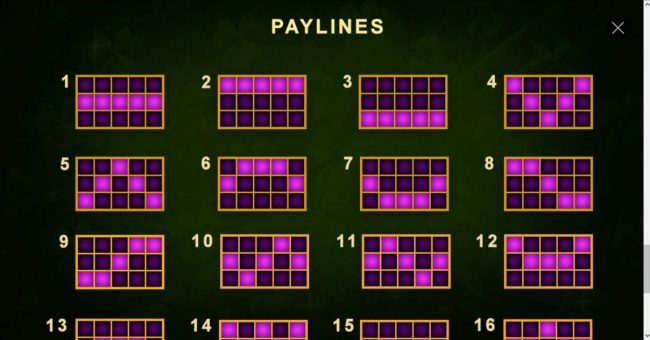 Paylines 1-12