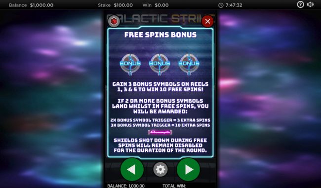 Free Spins Rules