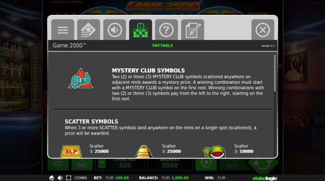 Mystery Club Symbol Rules
