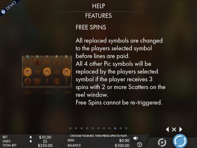 Free Spin Rules - Continued