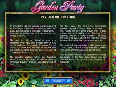 payback information