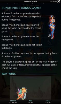 Bonus Prize Bonus Game