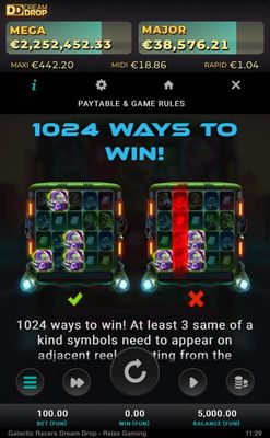 1024 Ways To Win