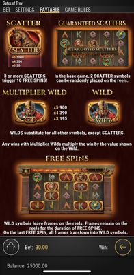 Wild and Scatter Rules