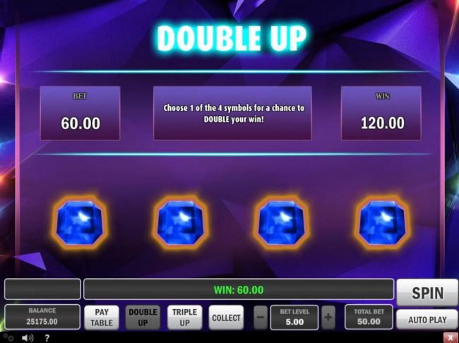 Double Up Gamble Feature Rules