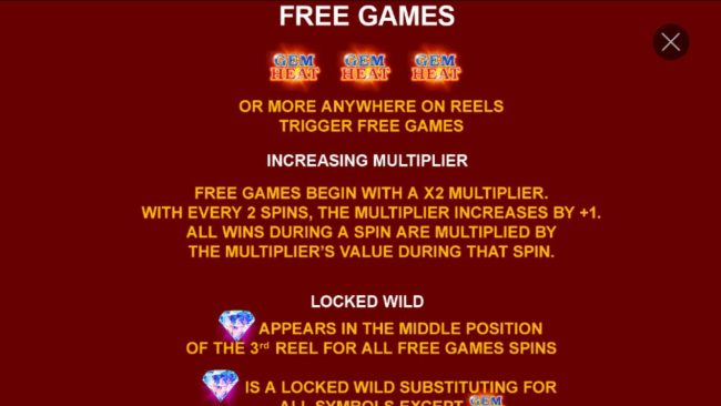 Three game logo scatter symbols anywhere on reels trigger Free Games