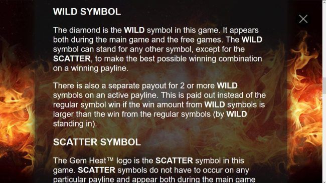 Diamond Wild Symbol Rules