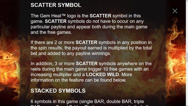 Game Logo Scatter Symbol Rules