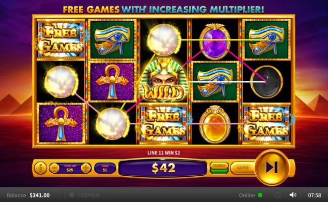 Scatter win triggers the free spins feature